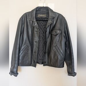 Vintage Oakwood Black Leather Jacket